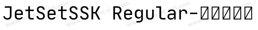 JetSetSSK Regular字体转换